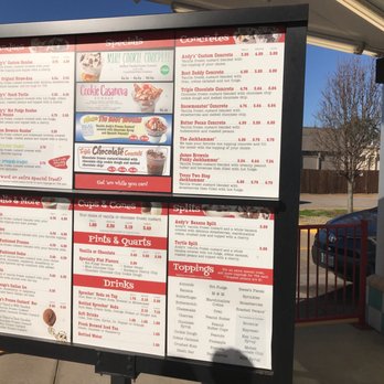 Andy's Frozen Custard - Menu ! - Ice Cream & Frozen Yogurt Near Me - Tyler, Texas Andy's Frozen Custard - Menu ! - Ice Cream & Frozen Yogurt Near Me - Tyler, Texas
