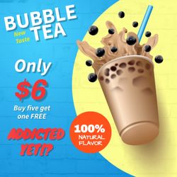 Come and try our signature Boba Tea