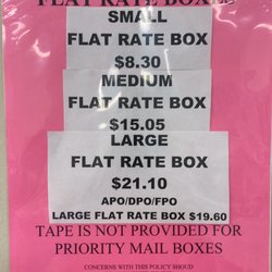 US Post Office - USPS Priority Flat Rate prices as of 5/1/2020 for your care packages!