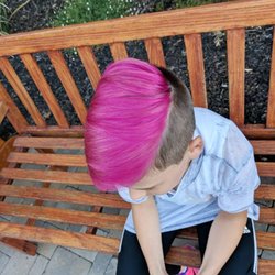 CVAC Salon - Hot Pink Mohawk. Color by Bridget