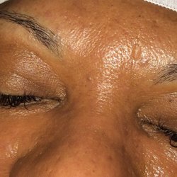 Before eyebrow permanent makeup