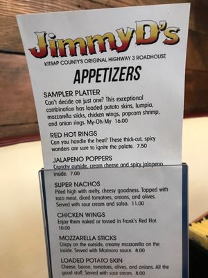 Menu photo 4 Jimmy D's Bar and Grill Bremerton, WA Menu photo 4 Jimmy D's Bar and Grill Bremerton, WA
