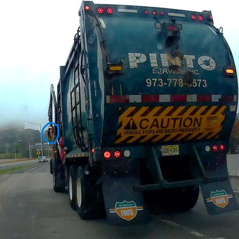 Pinto Service - great driver, showing middle finger - Junk Removal & Hauling Near Me - Lodi, New Jersey