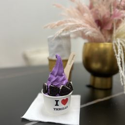 ube soft serve with oreo topping ube soft serve with oreo topping