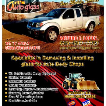 Art's Auto Glass - Services provided!!! - Auto Glass Services Near Me - Chula Vista, California Art's Auto Glass - Services provided!!! - Auto Glass Services Near Me - Chula Vista, California