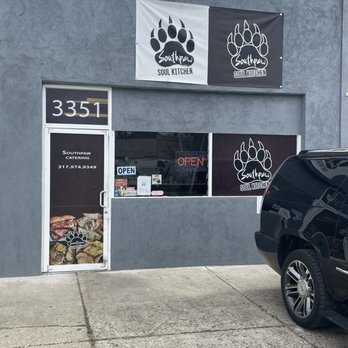 SouthPaw Soul Kitchen - the outside of the restaurant - Soul Food Near Me - Indianapolis, Indiana