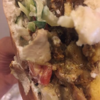Naf Naf Grill - Chicken Schwarma a and a pita really good - Middle Eastern Near Me - Lincolnshire, Illinois