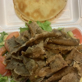 Zeus Restaurant - Gyro Salad missing feta cheese and olives - Greek Near Me - Chicago, Illinois Zeus Restaurant - Gyro Salad missing feta cheese and olives - Greek Near Me - Chicago, Illinois