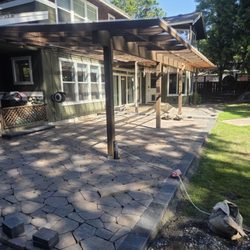 Tierra Dura Construction - 120 sq ft  paver patio+patio cover..