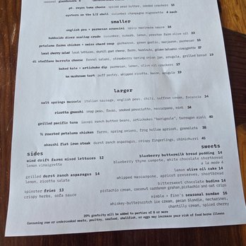 The Spinster Sisters - Menu - New American Near Me - Santa Rosa, California The Spinster Sisters - Menu - New American Near Me - Santa Rosa, California