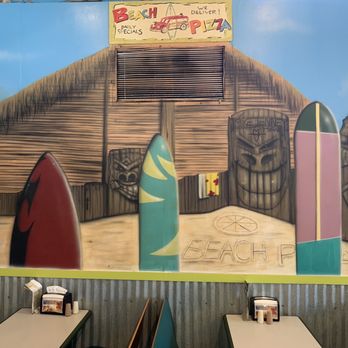Beach Pizza - Hawaiian Surf wall art at Beach Pizza Plus, Redington Shores Beach, Tampa Bay - Pizza Near Me - Redingtn Shor, Florida Beach Pizza - Hawaiian Surf wall art at Beach Pizza Plus, Redington Shores Beach, Tampa Bay - Pizza Near Me - Redingtn Shor, Florida