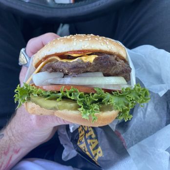 Carl's Jr - Super Star Burger with Cheese - Fast Food Near Me - Orange, California