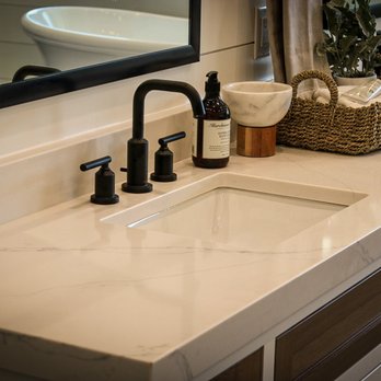 Rock Tops Surfaces - Springville - a sink and mirror - Countertop Installation Near Me - Springville, Utah Rock Tops Surfaces - Springville - a sink and mirror - Countertop Installation Near Me - Springville, Utah
