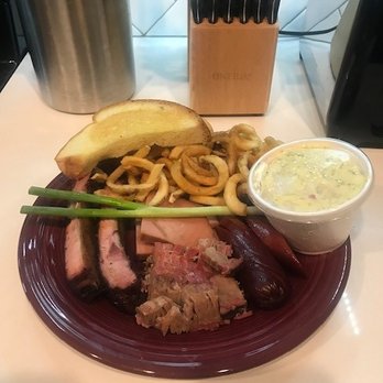 Earl's Rib Palace - Earl's Binge: Ribs, brisket, hot link,smoked bologna with french fries and potato salad. - American Near Me - Oklahoma City, Oklahoma Earl's Rib Palace - Earl's Binge: Ribs, brisket, hot link,smoked bologna with french fries and potato salad. - American Near Me - Oklahoma City, Oklahoma