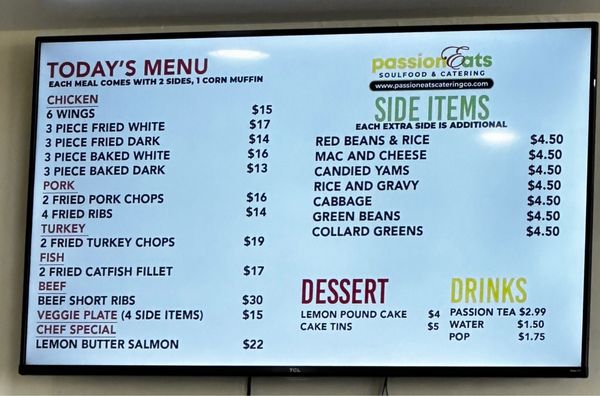 PASSION EATS CATERING - 8824 S Cicero Ave, Oak Lawn, Illinois