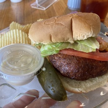 Bayside Inn Restaurant - The famous crab cake sandwich was good. - Seafood Near Me - Ewell, Maryland