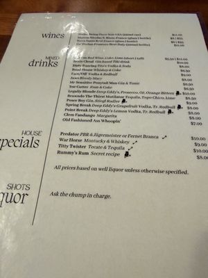 Menu photo 2 The Church Key Birmingham, AL