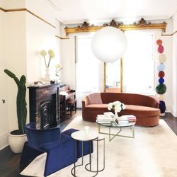 Aurora Upholstery Studios - Chair, Ottoman, & Sofa all were reupholstered in a very seducing & elegant Velvet!!! NYC will never be the same.