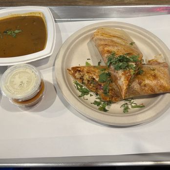 Honest Indian Vegetarian - Schezwan Paneer Dosa - Vegetarian Near Me - Morrisville, North Carolina Honest Indian Vegetarian - Schezwan Paneer Dosa - Vegetarian Near Me - Morrisville, North Carolina