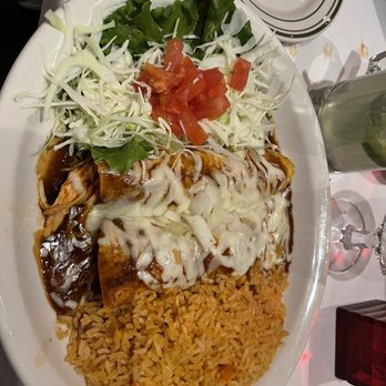 Lauriol Plaza - Chicken and beef enchiladas - Mexican Near Me - Washington, DC, District of Columbia