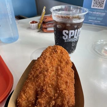 Spud Fish & Chips - Huge single piece of fish - Seafood Near Me - Seattle, Washington Spud Fish & Chips - Huge single piece of fish - Seafood Near Me - Seattle, Washington