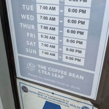 The Coffee Bean & Tea Leaf - 4/10/24 LOBBY hours... The drive-thru opens at 5am. - Coffee & Tea Near Me - San Diego, California The Coffee Bean & Tea Leaf - 4/10/24 LOBBY hours... The drive-thru opens at 5am. - Coffee & Tea Near Me - San Diego, California