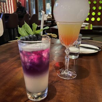 Tavern 157 - potion no 9 (left) peach bubble (right) - Lounges Near Me - Flushing, New York Tavern 157 - potion no 9 (left) peach bubble (right) - Lounges Near Me - Flushing, New York