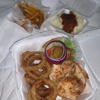 Dots Diner - Cheese fries, mashed potatoes w gravy, fully dressed grilled chicken sandwich w onion rings :) - Diners Near Me - New Orleans, Louisiana Dots Diner - Cheese fries, mashed potatoes w gravy, fully dressed grilled chicken sandwich w onion rings :) - Diners Near Me - New Orleans, Louisiana