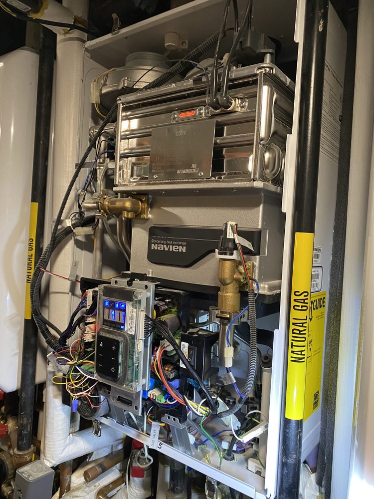 Slide of plumbing service