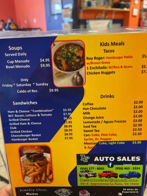 Menu photo 3 Pepe’s Cafe Weslaco, TX