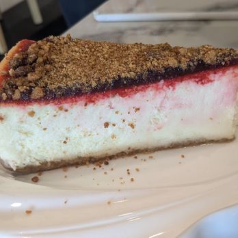 La Roma Pastry Shop - Raspberry crumbcake cheesecake - Bakeries Near Me - Oakdale, New York