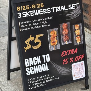 Torizaku - promotions - Japanese Near Me - New York, New York Torizaku - promotions - Japanese Near Me - New York, New York