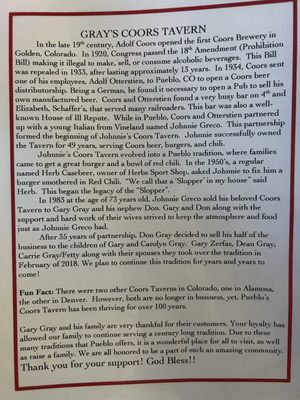 Gray's Coors Tavern by null