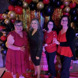 Valentine gala celebration with the girls