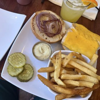 The Tap Room - Grilled Mahi sandwich with fries - Breweries Near Me - St John, Virgin Islands