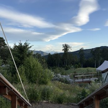 Under Canvas Columbia River Gorge - View from tent #44 - Resorts Near Me - White Salmon, Washington Under Canvas Columbia River Gorge - View from tent #44 - Resorts Near Me - White Salmon, Washington