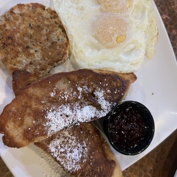 Twisted Sage Cafe & Catering - French toast eggs and sausage - Cafes Near Me - San Dimas, California