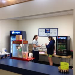 Jane P. Batten Student Center - Concessions for the gym. Yum hot dogs and popcorn
