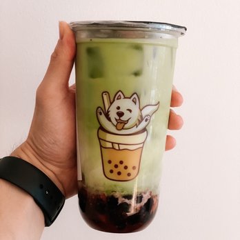 Honeybear Boba - Strawberry matcha latte - Bubble Tea Near Me - San Francisco, California