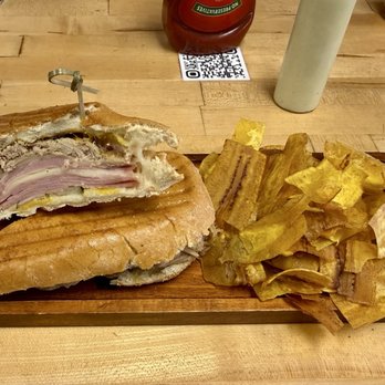 The Cuban Corner by Tapas - El Cubano w/ plantain chips ($16) 1/2026 - Cuban Near Me - Tucson, Arizona