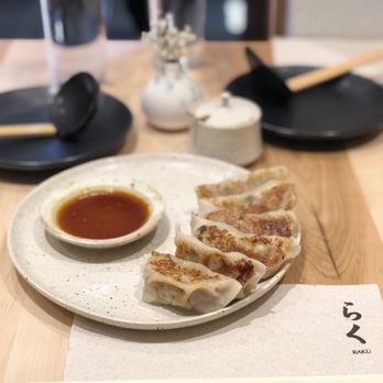 Raku - Gyoza - crispy thin skin - Japanese Near Me - Toronto, Ontario Raku - Gyoza - crispy thin skin - Japanese Near Me - Toronto, Ontario