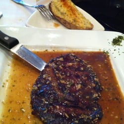 $15 Ribeye steak....very thin....Double baked potato-too starchy/gummy. I cannot recommend this place on the food alone.