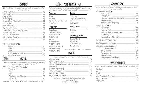 Menu photo 1 Happy Teriyaki 12 Centralia, WA