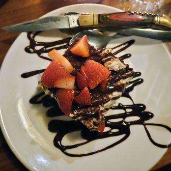 Nikki C’s - Tiramisù, strawberry garnish - Italian Near Me - Pasadena, California