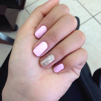 Hands To Hold - OPI all about you (pink) and my favorite ornament (glitter) - Nail Salons Near Me - Encino, California Hands To Hold - OPI all about you (pink) and my favorite ornament (glitter) - Nail Salons Near Me - Encino, California