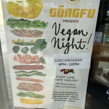 Gongfu Bao - Every Wednesday is Vegan Night - Chinese Near Me - Ottawa, Ontario