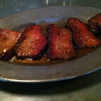 Au Cheval - Thick cut maple glazed and peppers bacon - Bars Near Me - Chicago, Illinois Au Cheval - Thick cut maple glazed and peppers bacon - Bars Near Me - Chicago, Illinois
