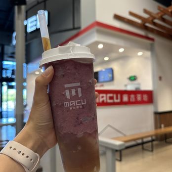Macu Tea - Cupertino - Bobo grape smoothie - Bubble Tea Near Me - Cupertino, California Macu Tea - Cupertino - Bobo grape smoothie - Bubble Tea Near Me - Cupertino, California