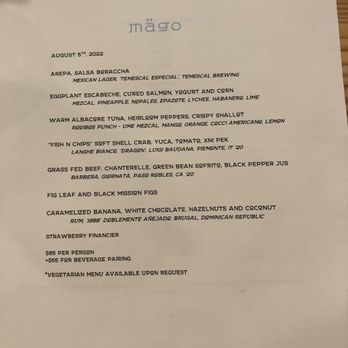 Mägo - Menu - Colombian Near Me - Oakland, California Mägo - Menu - Colombian Near Me - Oakland, California