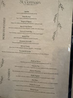 Menu photo 1 St. Germain Bistro & Cafe San Juan, PR Menu photo 1 St. Germain Bistro & Cafe San Juan, PR